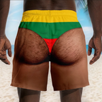 Custom Funny Men Swim Trunks - Personalized Summer Vacation And Travel Gifts For Husband, Son, Grandson, Yourself - Beach Legend