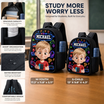 Custom Kids Front Printed Backpack - Personalized Back To School Gifts For Kids - Ready To Discover
