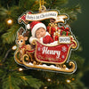 Custom First Christmas Acrylic Ornament - Personalized Christmas Baby Shower, Gender Reveal Gifts For New Moms, New Dads, New Parents - Tiny Miracle Big Joy