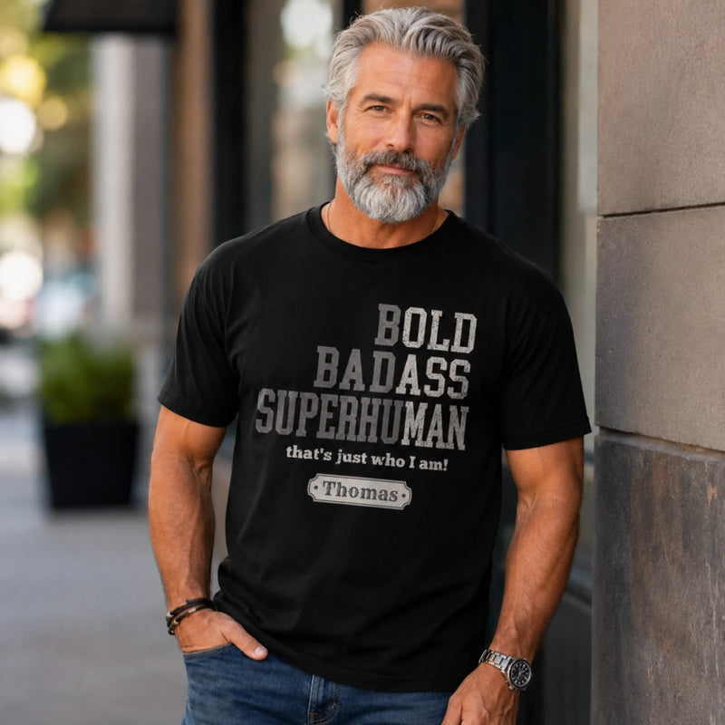 Custom Unisex T-shirt, Premium T-shirt, Hoodie - Personalized Funny Gifts For Him, Dad, Grandpa, Husband - Badass By Choice
