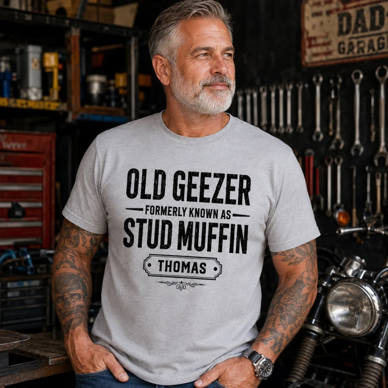 Custom Unisex T-shirt, Premium T-shirt, Hoodie - Personalized Funny Gifts For Him, Dad, Grandpa, Husband - Old Geezer