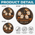 Custom Wood Sign - Personalized Halloween Birthday Gifts For Mom, Grandma - Witching Hour With My Boos