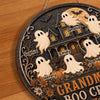 Custom Wood Sign - Personalized Halloween Birthday Gifts For Mom, Grandma - Haunted House Full Of Love