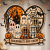 Custom Wood Sign - Personalized Halloween Birthday Gifts For Mom, Grandma - My Favorite Little Boos