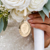 Custom Photo Locket Bouquet Charm – Personalized Personalized Memorial Sympathy Gifts For Brides - Walk Down The Aisle Together
