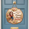 Custom Wood Sign - Personalized Bookish Gifts For Book Lovers, Bookworms, Readers - Welcome To My Happy Place