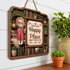 Custom Wood Sign - Personalized Bookish Gifts For Book Lovers, Bookworms, Readers - Just One More Chapter