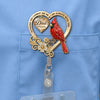 Custom Acrylic Badge Reel - Personalized Memorial Sympathy Gifts For Loss Of Mom, Dad - Always In Our Heart