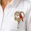 Custom Acrylic Badge Reel - Personalized Memorial Sympathy Gifts For Loss Of Mom, Dad - Always In Our Heart