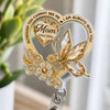 Custom Acrylic Badge Reel - Personalized Memorial Sympathy Gifts For Loss Of Mom, Dad - Always In Our Heart