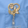 Custom Acrylic Badge Reel - Personalized Memorial Sympathy Gifts For Loss Of Mom, Dad - Always In Our Heart