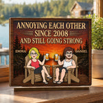 Custom 2-Layered Wooden Plaque - Personalized Anniversary Wedding Gifts For Husband And Wife, Him And Her - The Greatest Treasure