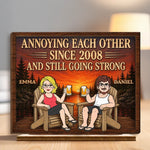Custom 2-Layered Wooden Plaque - Personalized Anniversary Wedding Gifts For Husband And Wife, Him And Her - The Greatest Treasure