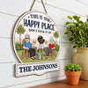 Custom Wood Sign - Personalized Summer Vacation And Travel Gifts Husband And Wife, Him And Her - Together Is Our Favorite Place