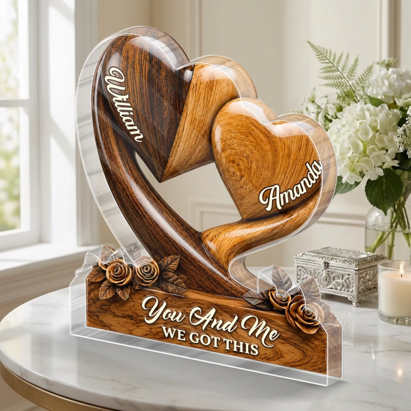 Custom Acrylic Plaque - Personalized Anniversary Wedding Gifts For Husband And Wife, Him And Her - Together Every Season