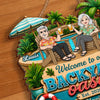 Custom Wood Sign - Personalized Summer Vacation And Travel Gifts Husband And Wife, Him And Her - Making Waves Together