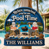 Custom Wood Sign - Personalized Summer Vacation And Travel Gifts Husband And Wife, Him And Her - Cheers to Sunny Days