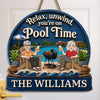 Custom Wood Sign - Personalized Summer Vacation And Travel Gifts Husband And Wife, Him And Her - Cheers to Sunny Days
