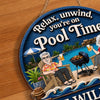 Custom Wood Sign - Personalized Summer Vacation And Travel Gifts Husband And Wife, Him And Her - Cheers to Sunny Days