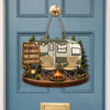 Custom Wood Sign - Personalized Birthday Camping Gifts For Campers, Mom, Dad, Brother, Sister - Welcome To Our Campsite