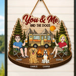 Custom Wood Sign - Personalized Birthday Camping Gifts For Campers, Couple, Dog Lovers - Making Memories One Campsite At A Time