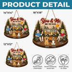 Custom Wood Sign - Personalized Birthday Camping Gifts For Campers, Couple, Dog Lovers - Making Memories One Campsite At A Time