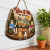 Custom Wood Sign - Personalized Birthday Camping Gifts For Campers, Husband And Wife, Him And Her, Dog Lovers, Dog Dad And Mom - Making Memories One Campsite At A Time