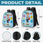 Custom Kids Front Printed Backpack - Personalized Back To School Gifts For Kids - I Am Capable Of Amazing Things