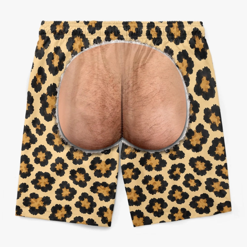 Custom Funny Men Swim Trunks - Personalized Summer Vacation And Travel Gifts For Husband, Son, Grandson, Yourself - Cheeky Mode On