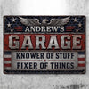 Custom Mechanic Home Decor Metal Sign - Personalized Birthday Gifts For Husband, Son, Grandson, Brother, Grandpa, Dad, Yourself - Garage State Of Mind