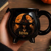 Custom 12oz Ceramic Cauldron Coffee Mug - Personalized Halloween Witchy Gifts For Wife, Daughter, Besties, Sisters, Granddaughter, Grandma, Mom, Yourself - Good Witch Energy
