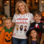 Custom T-shirt - Personalized Halloween Costume Birthday Gifts For Mom, Grandma - Too Cute To Spook