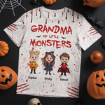 Custom T-shirt - Personalized Halloween Costume Birthday Gifts For Mom, Grandma - Too Cute To Spook