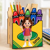 Custom Kids Wooden Pencil Holder - Personalized Back To School Gifts For Kids - Ready To Shine