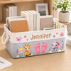 Custom Storage Basket - Personalized Baby Shower, Gender Reveal Gifts For New Moms, New Dads, New Parents - Loved From Day One
