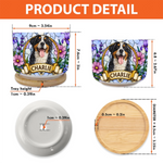 Custom Photo Home Decor Ceramic Plant Pot -  Personalized Pet Memorial Sympathy Gifts For Dogs, Cats - Forever Loved Always Missed