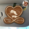Custom Photo Car Visor Clip - Personalized Anniversary Wedding Gifts For Husband And Wife, Him And Her - Always Together On The Road