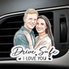 Custom Photo Acrylic Car Vent Clip - Personalized Anniversary Wedding Gifts For Husband And Wife, Him And Her - Every Road Leads To Us