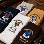Custom Embroidered Socks - Personalized Memorial Sympathy Gifts For Loss Of Mom, Dad, Grandma, Grandpa - Forever Loved, Never Forgotten