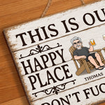 Custom Wood Sign - Personalized Anniversary Wedding Gifts For Husband And Wife, Him And Her - Our Favorite Place