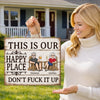 Custom Wood Sign - Personalized Anniversary Wedding Gifts For Husband And Wife, Him And Her - Our Favorite Place