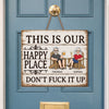 Custom Wood Sign - Personalized Anniversary Wedding Gifts For Husband And Wife, Him And Her - Our Favorite Place