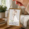 Custom Photo First Christmas Frame Ornament - Personalized Anniversary Christmas Wedding Gifts For Husband And Wife, Him And Her - Newlywed Christmas Joy