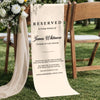 Custom Wedding Chair Sign - Personalized Memorial Sympathy Gifts For Brides & Grooms - Forever In Our Hearts