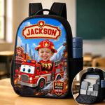 Custom Photo Kids Front Printed Backpack - Personalized Back To School Gifts For Kids - Little Hero Big Dreams