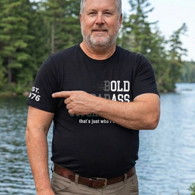 Custom T-Shirt - Personalized Birthday Gifts For Husband, Son, Grandson, Brother, Grandpa, Dad, Yourself - Still The Coolest Guy In The Room