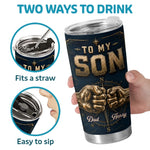 Custom Tumbler - Personalized Birthday Gifts For Son - Stay Strong And Believe In Yourself