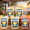 Custom Beach House Party Cups - Personalized Summer Vacation And Travel Gifts For Mom, Dad, Brother, Sister - Make Summer Memories