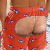Custom Funny Men Swim Trunks - Personalized Birthday Gifts For Husband, Son, Grandson, Brother, Grandpa, Dad, Yourself - Rear View Champion