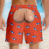 Custom Funny Men Swim Trunks - Personalized Birthday Gifts For Husband, Son, Grandson, Brother, Grandpa, Dad, Yourself - Rear View Champion
